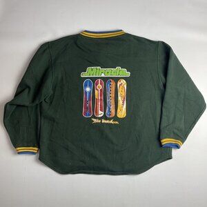 Vintage 90s Men Large Miracle sports Crewneck Sweatshirt The board snowboard